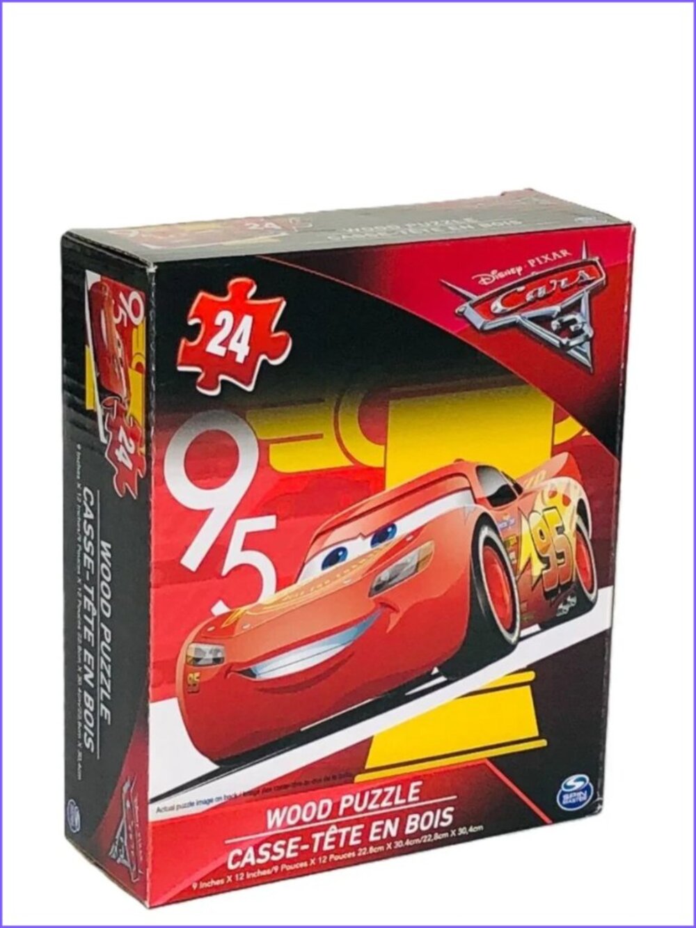 Spin Master 24pcs Wood Puzzle - Disney Cars3  New Sealed